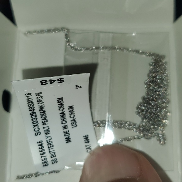 18 inch 925 Butterfly necklace - Picture 2 of 3